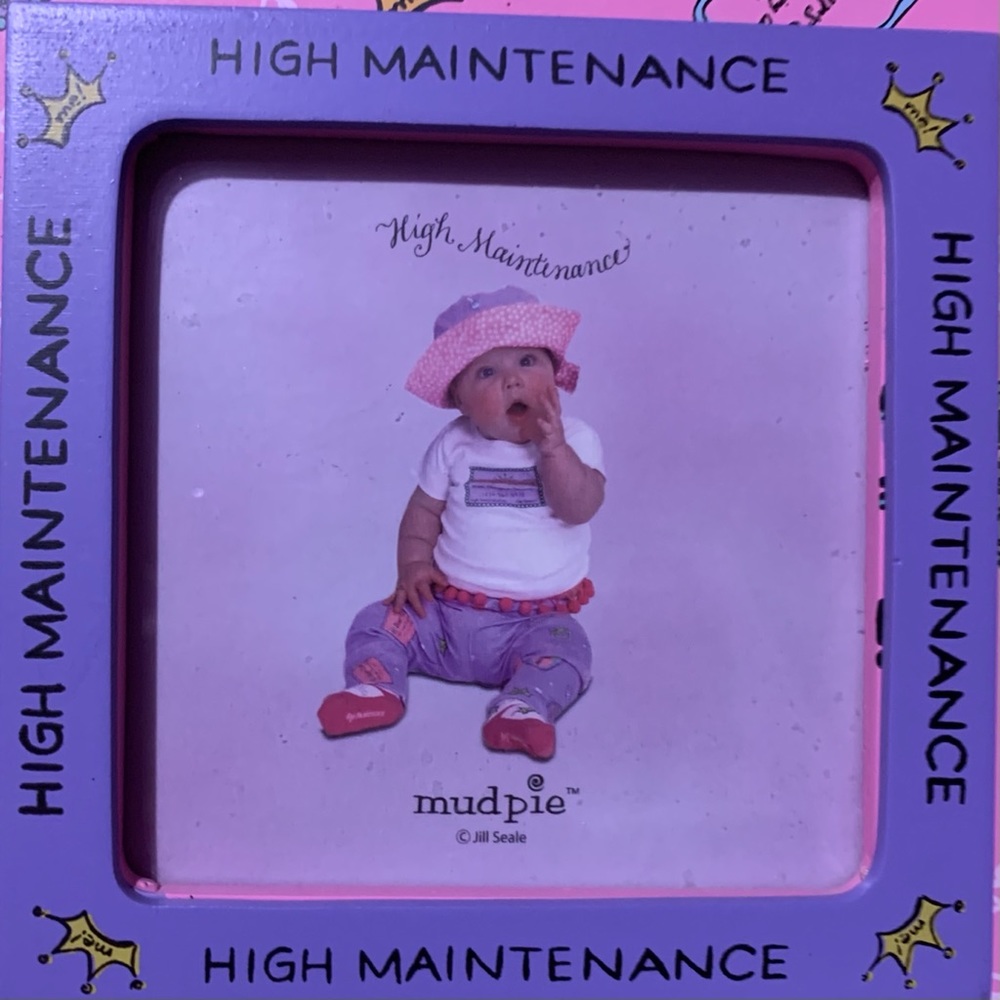 DONATED** Mud Pie High Maintenance Crown 👑 Frame - Picture 3 of 15